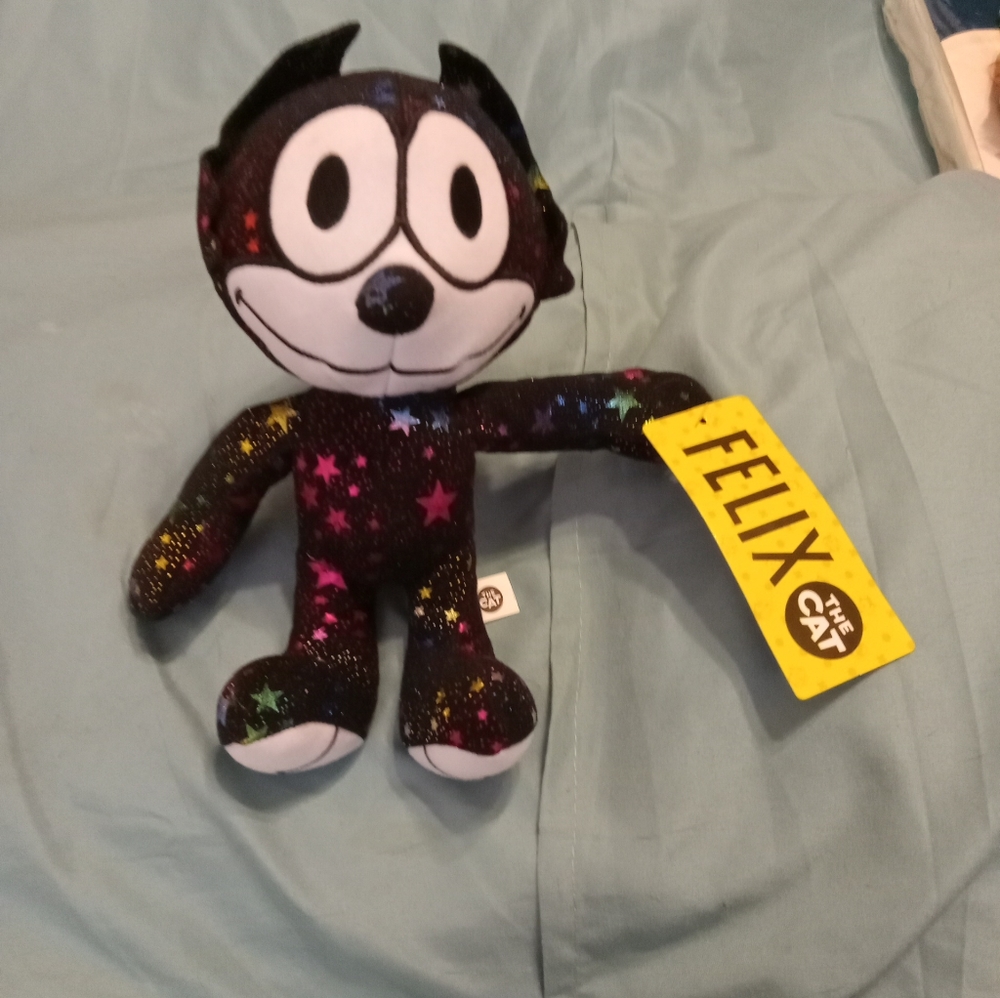 Felix The Cat Plush Black Star Pattern 8